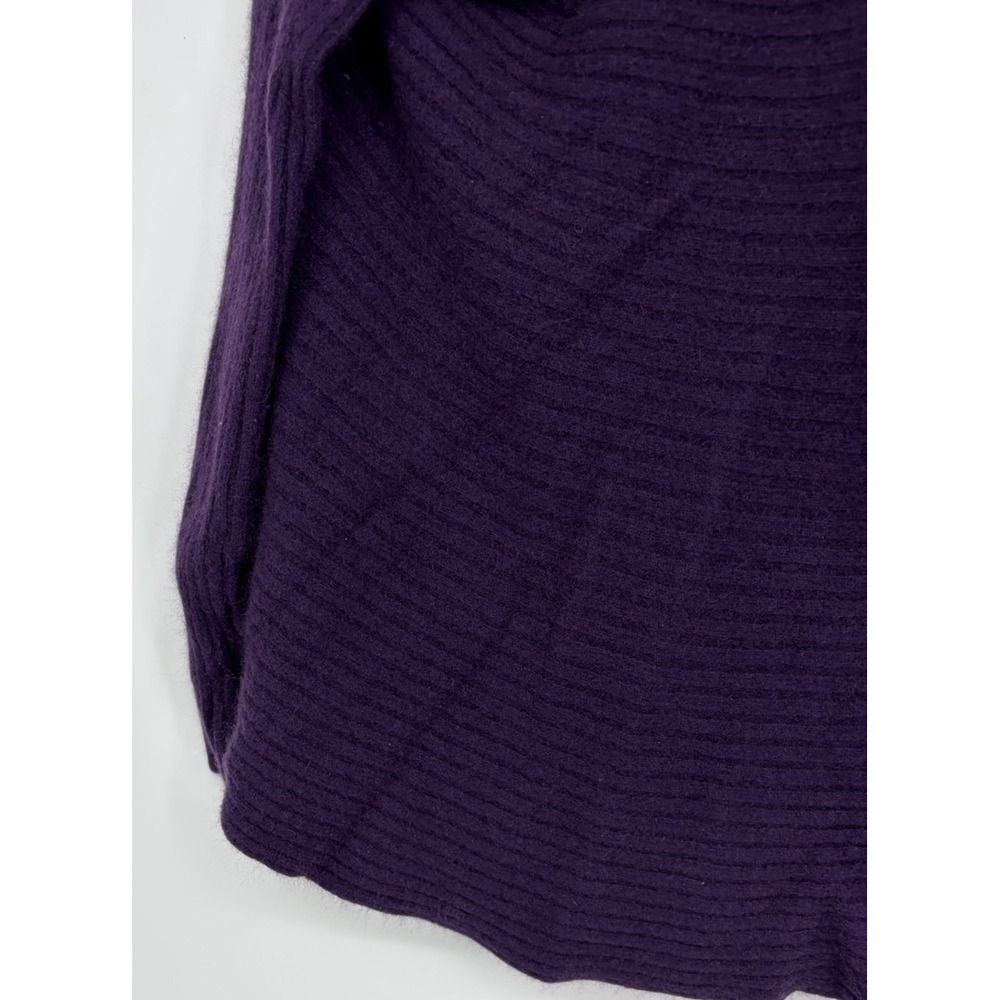 Cynthia Rowley 100% Cashmere Purple Open Front Cardigan Size Medium - Picture 9 of 10
